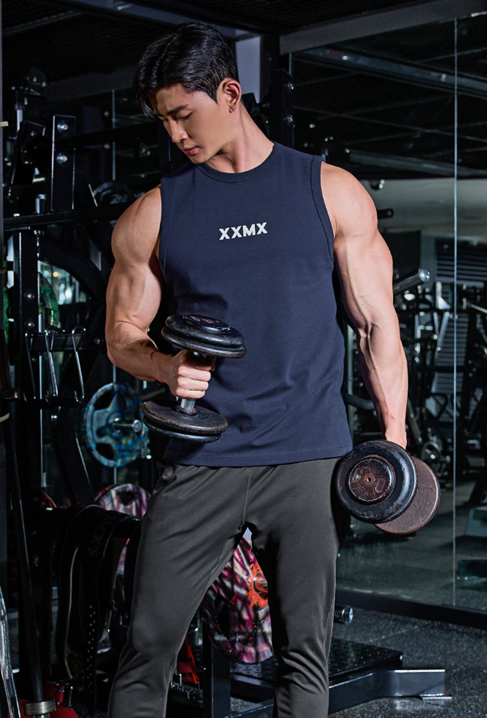 Muscle Fit Dual Sleeveless - State Navy