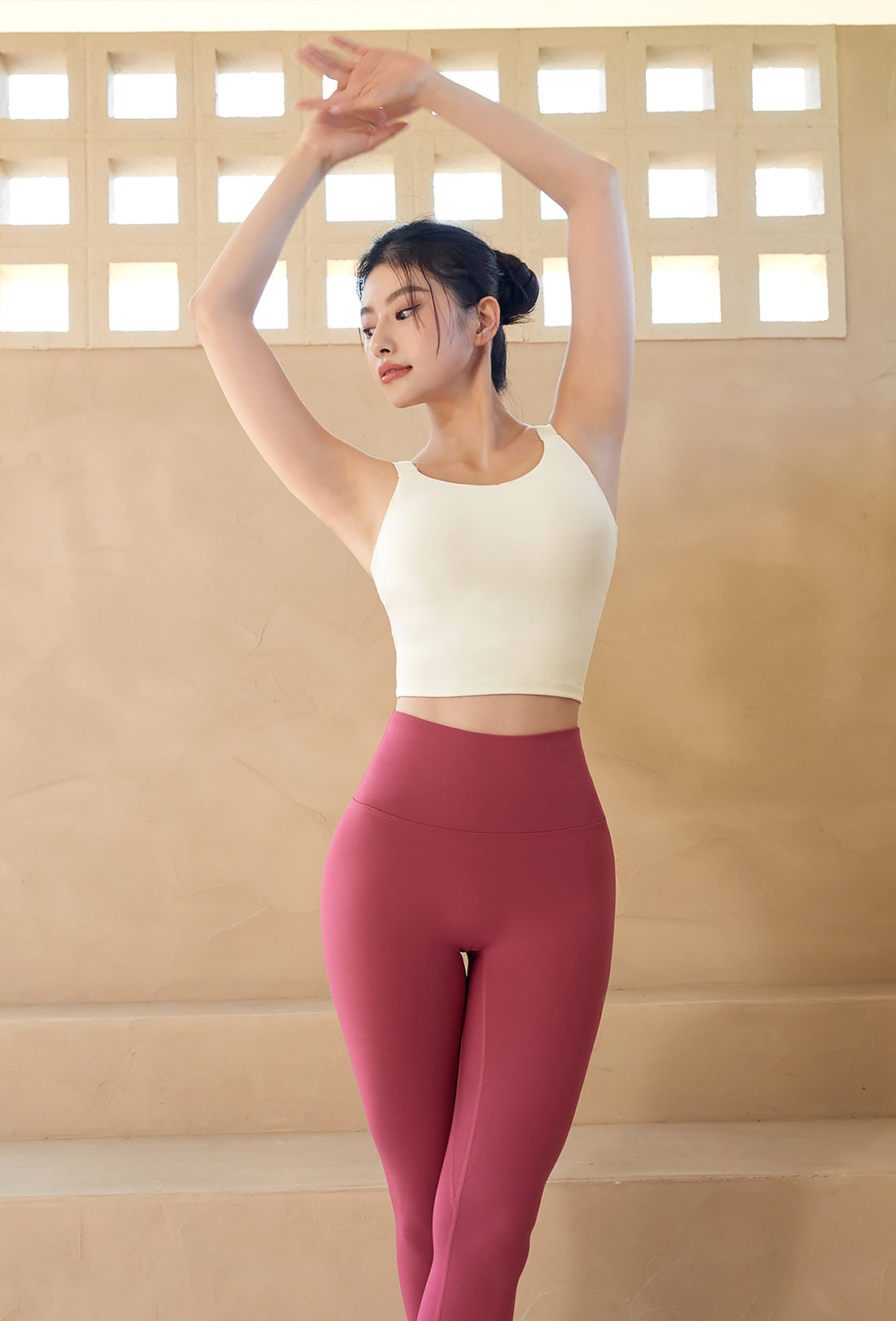 XEXYMIX V-Up 3D Plus Leggings - Mineral pink