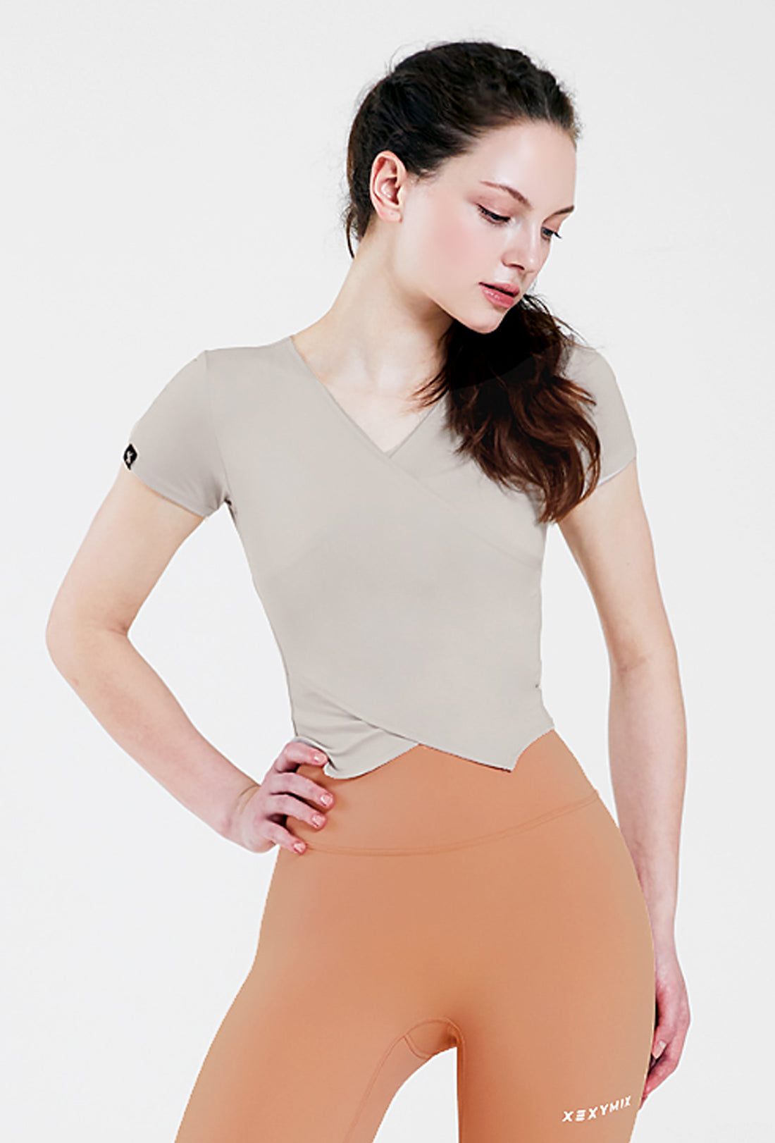 Wrap Cover Up Short Sleeve - Mellow Gray