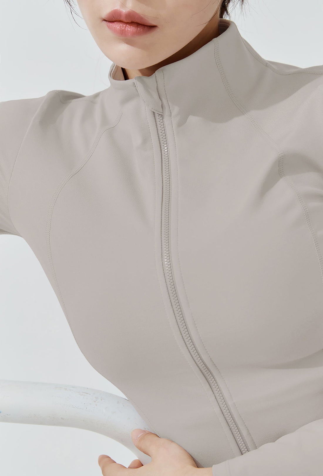 XELLA™ Intention Slim Fit Zip-up Jacket - Mellow Gray